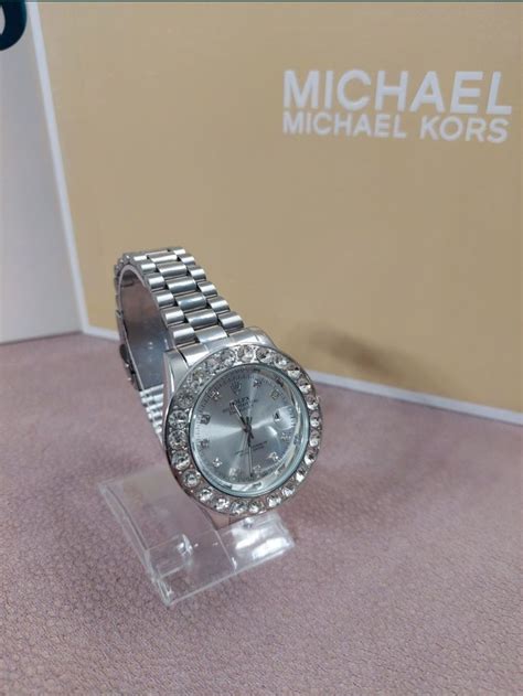 rolex damski srebrny